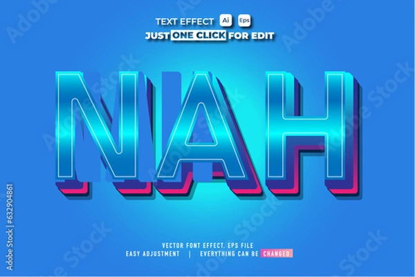 Fototapeta FREE EDITABLE TEXT EFFECT HD