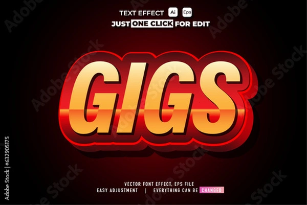 Fototapeta FREE EDITABLE TEXT EFFECT HD