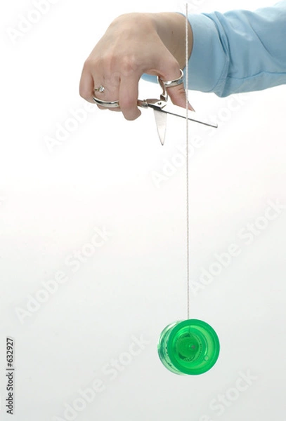 Obraz schnur vom jo-jo zerschneiden