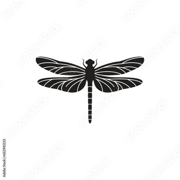 Fototapeta dragonfly icon vector
