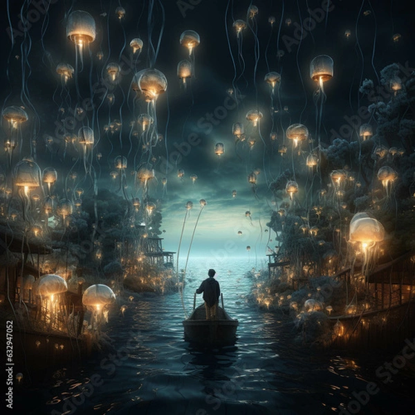 Obraz Flying jellyfish