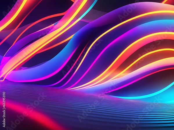 Obraz A colorful lights on a beautiful background