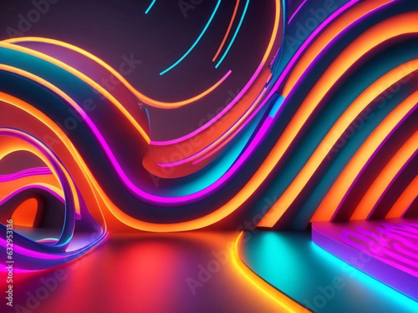 Obraz A colorful lights on a beautiful background