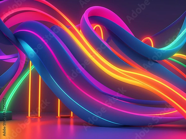 Obraz A colorful lights on a beautiful background