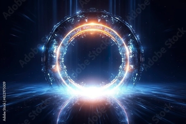 Obraz magical power portals holographic stargate cosmos hyperspace, 