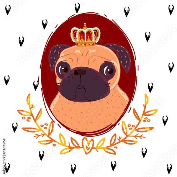 Fototapeta Pug king