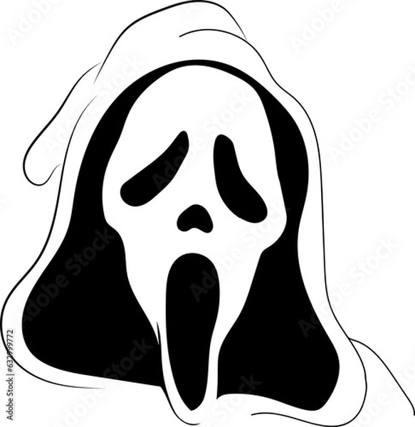 Fototapeta Ghost face is screaming  