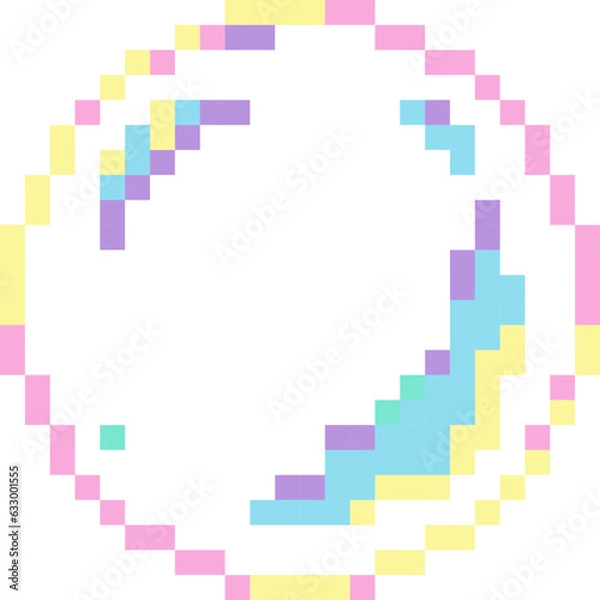 Fototapeta Air bubble cartoon icon in pixel style