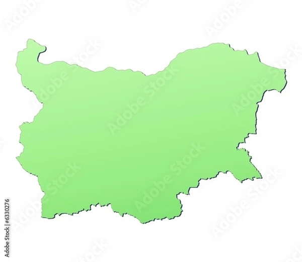 Fototapeta Bulgaria map filled with light green gradient
