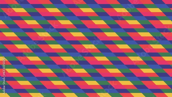 Fototapeta Abstract Colorful Stripes Pattern Background. Vintage Retro. Geometric Banner Wallpaper. Vector