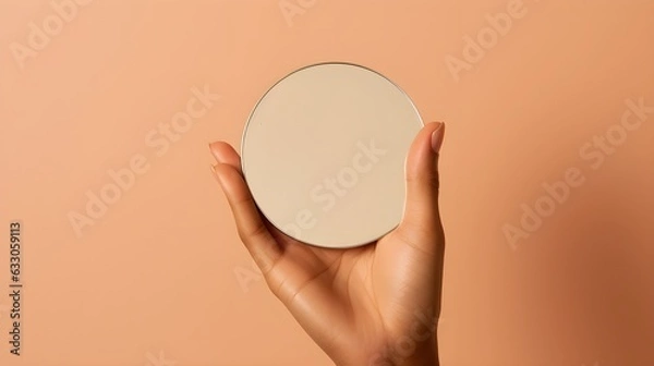 Obraz hand holding a mirror