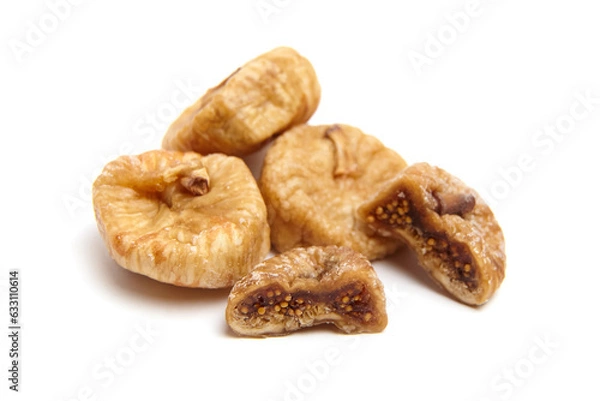 Obraz Dried figs isolated on a white background