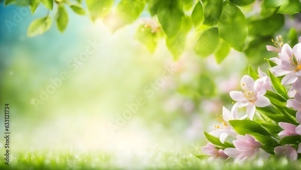 Obraz Beautiful background with spring flowers