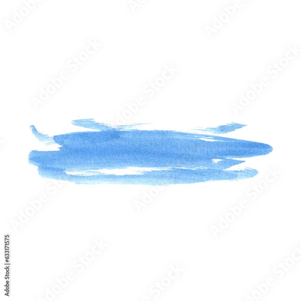 Fototapeta Abstract blue texture and background with brushstroke like lines drawn by watercolor. Great basic of print, badge, party invitation, banner, tag.