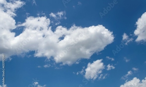 Obraz Blue Sky with white clouds