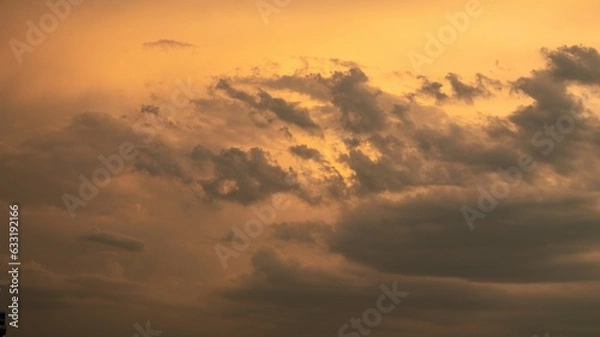 Obraz Orange Sunset Clouds