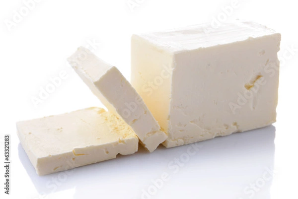 Fototapeta Tasty butter isolated on white