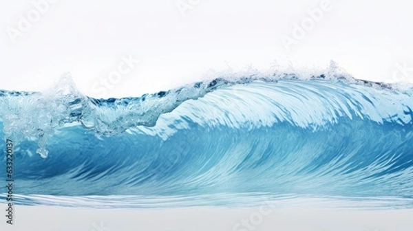 Obraz Abstract blue water flow background