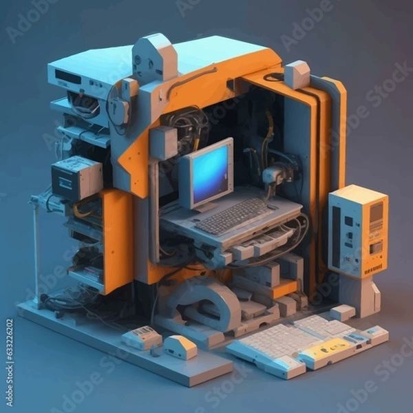 Fototapeta 3D Computer Design For Any work