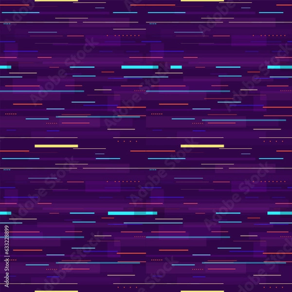 Obraz City street lights abstract seamless pattern