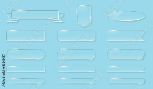 Obraz 横長の透明フレーム