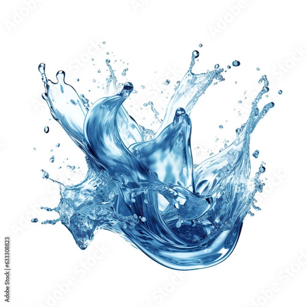 Fototapeta water splash element transparent background