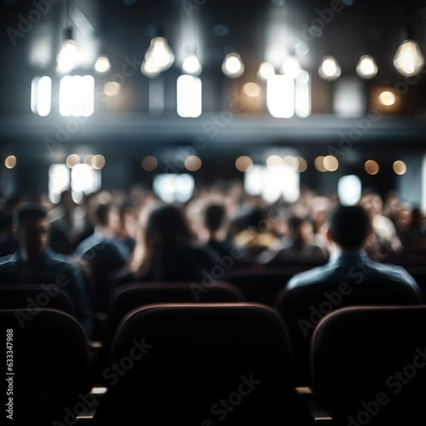 Fototapeta People Inside An Auditorium