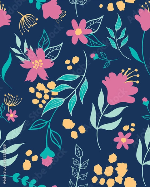 Fototapeta Seamless Floral Pattern