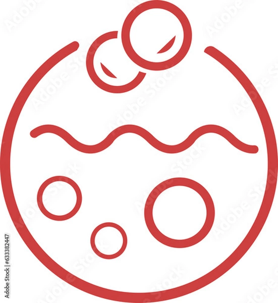 Obraz Digital png illustration of abstract shape on transparent background