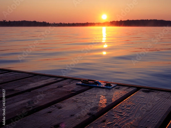 Obraz sunrise on the pier