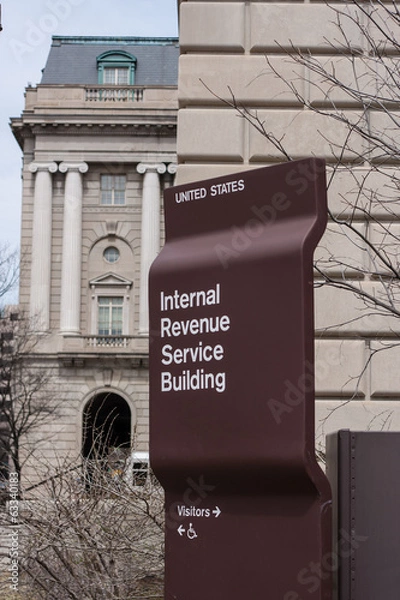 Obraz IRS Building Sign