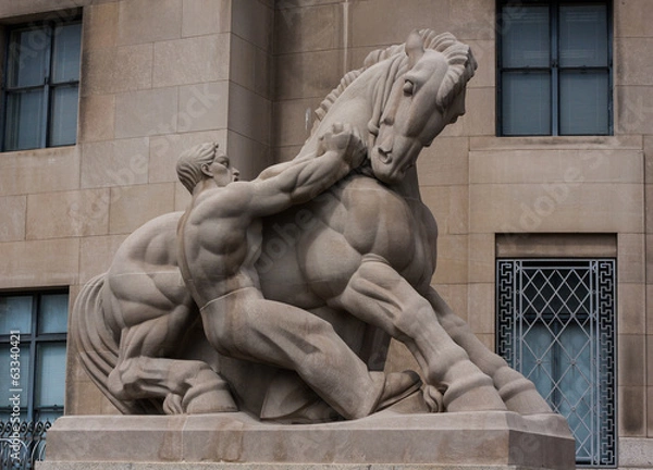 Obraz Man Controlling Trade