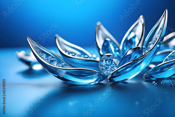 Obraz water drops on flower