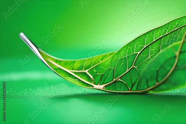 Fototapeta green leaf background
