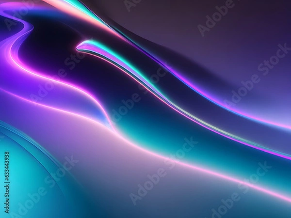 Obraz abstract holographic background AI generated
