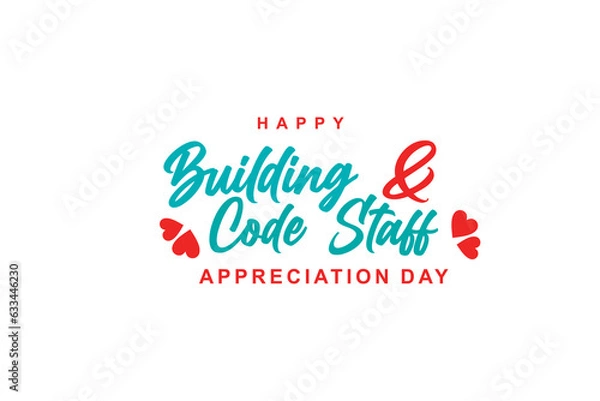 Fototapeta Building and Code Staff Appreciation Day