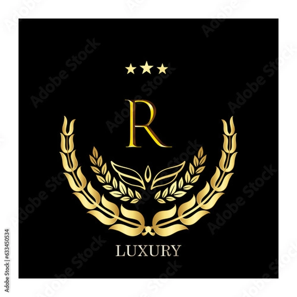 Fototapeta Luxury logo collection, Design for Boutique hotel, Resort, Restaurant, Fashion brand identity. luxury letter a  monogram serif logo design