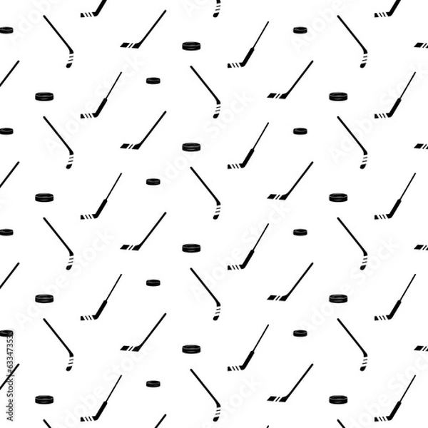 Obraz seamless texture of hockey elements 