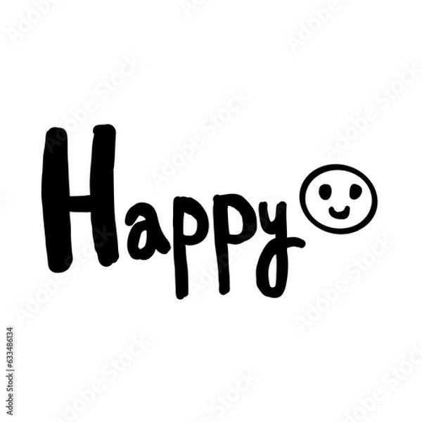 Fototapeta Text read happy