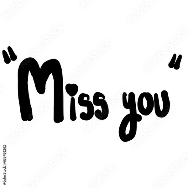 Fototapeta Message is miss you 