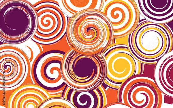 Obraz abstract illustration bright background circles