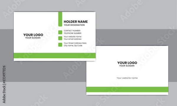 Fototapeta Modern and Simple Business card design 