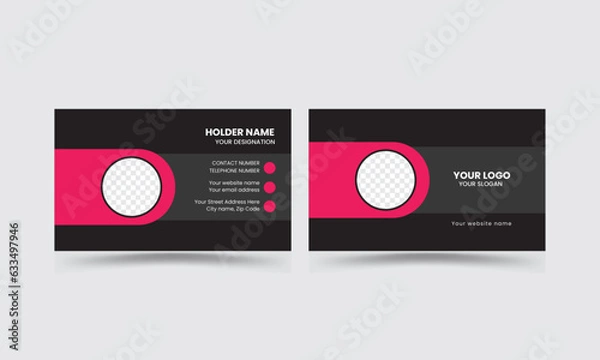Fototapeta Modern and Simple Business card template design for corporate business