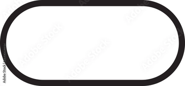 Fototapeta Thick Oblong icon