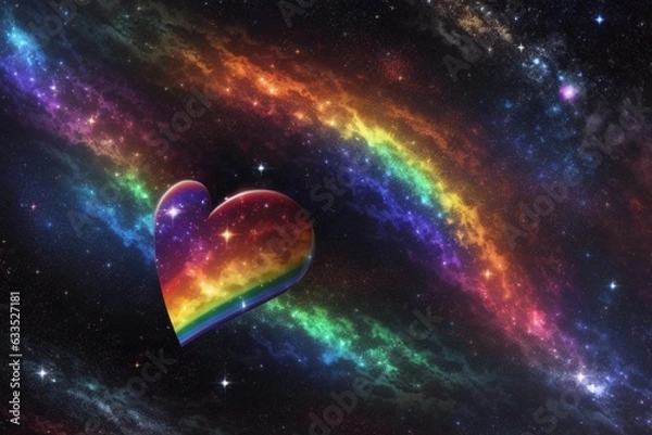 Obraz Rainbow Universe, Generative Ai