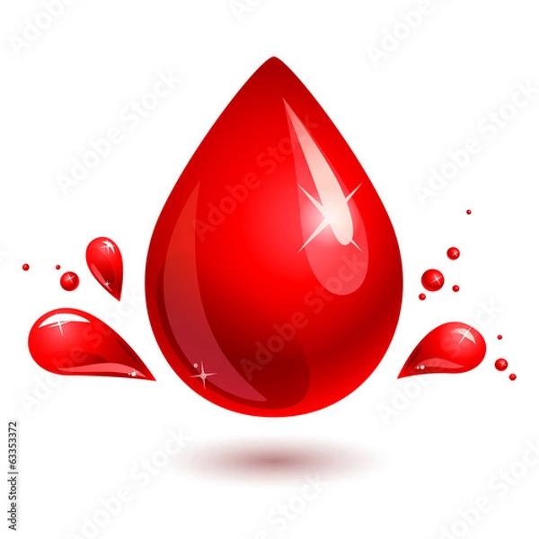 Obraz blood drop. red drop