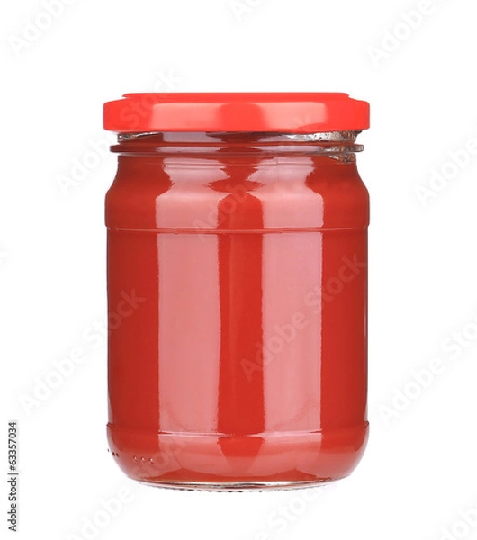 Fototapeta Jar with tomato paste
