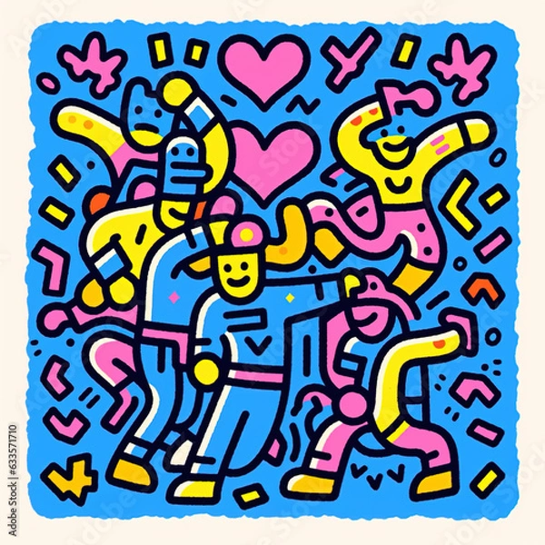 Fototapeta Dopamine Palette