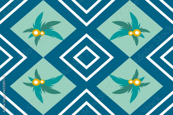 Fototapeta pattern geometric style . Aztec tribal abstract modern print. Ethnic Vector for Textile, Wallpaper, Home decor, Apparel, Carpet,Curtains-Bedding-Pillows. fabric mat ornament native boho African .