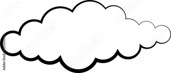 Fototapeta Cloud outline